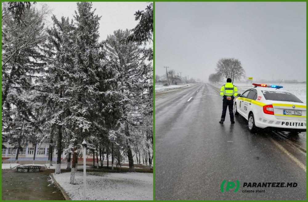 FOTO // NINGE în mai multe regiuni ale țării. Inspectorii de patrulare vin cu mai multe recomandări